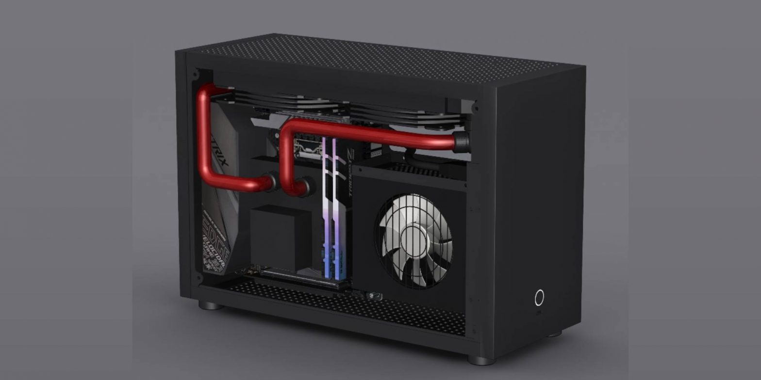 GEEEK shows off the GEEEK M5’s PSU mounting system