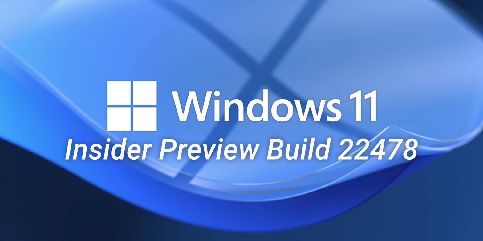 Windows 11 Insider Dev Preview Build 22478: Update Stack Packages