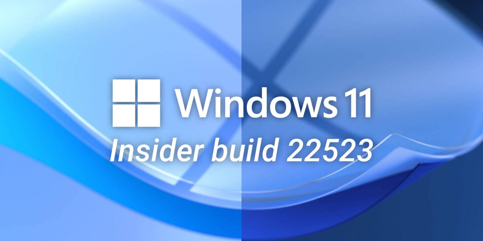 Windows 11 Insider build 22523: Control Panel features move to Settings