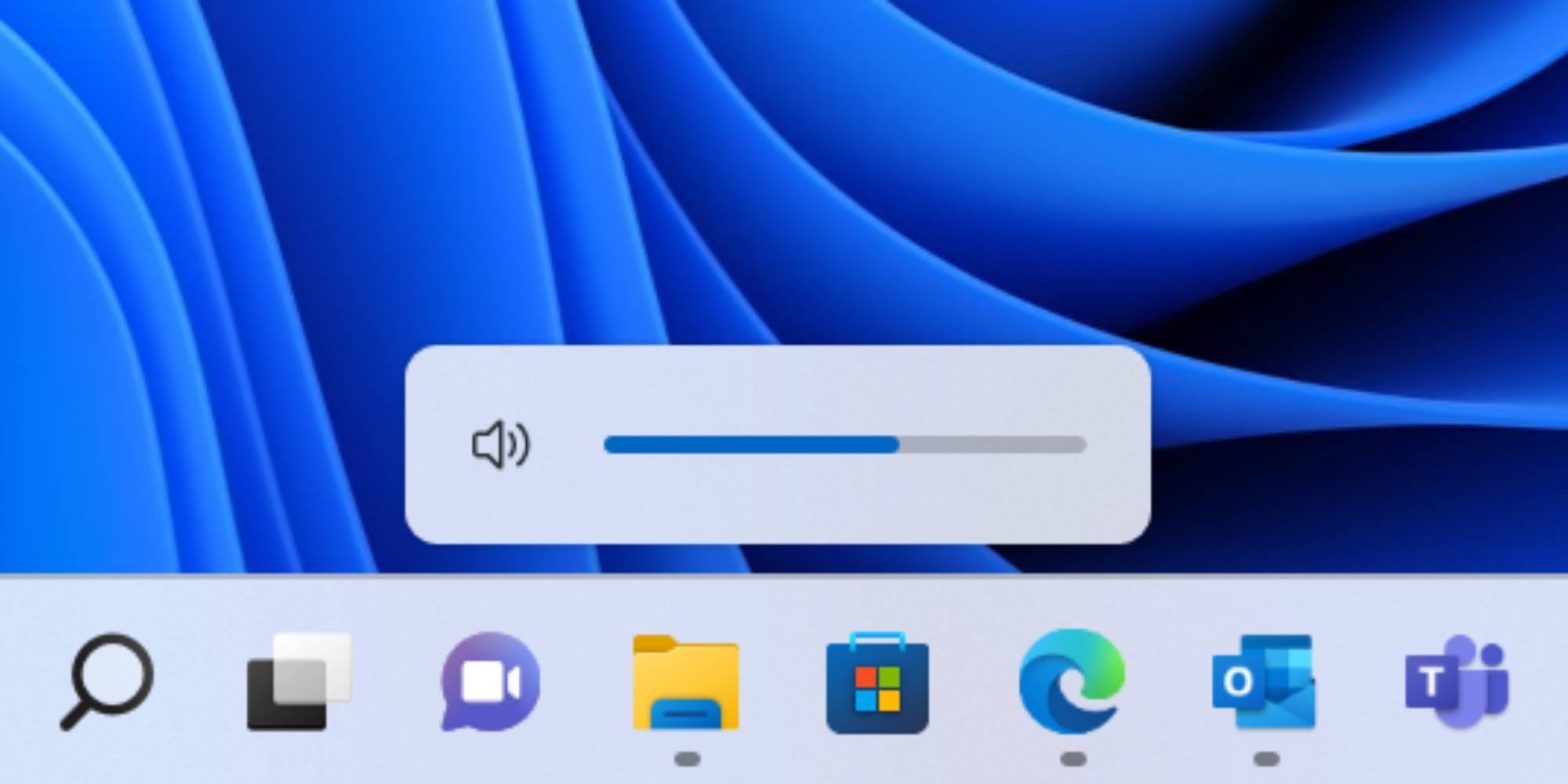 Windows 11 volume indicator